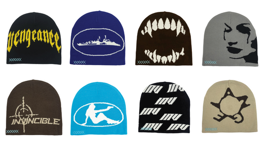 Invincible Exclusives Streetwear - Hand knit jacquard beanies