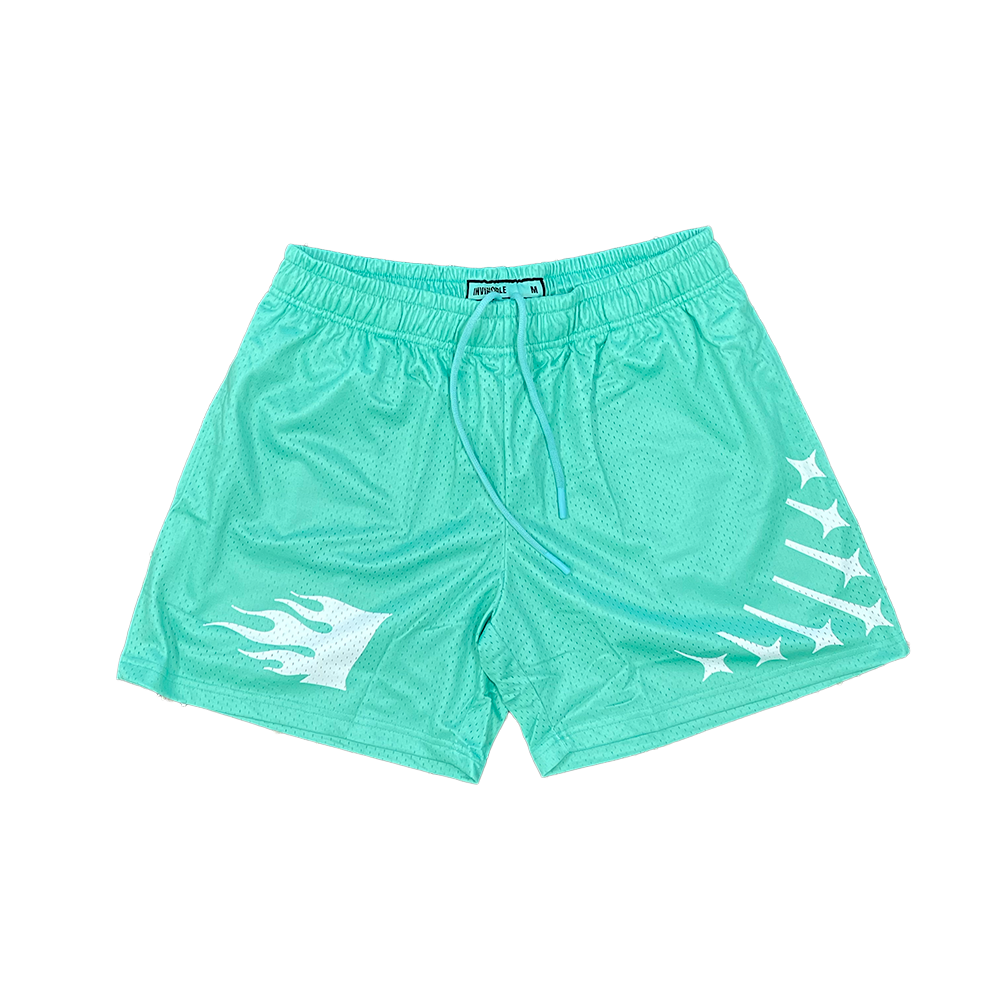 Invincible Staple Mesh Shorts Ice Green