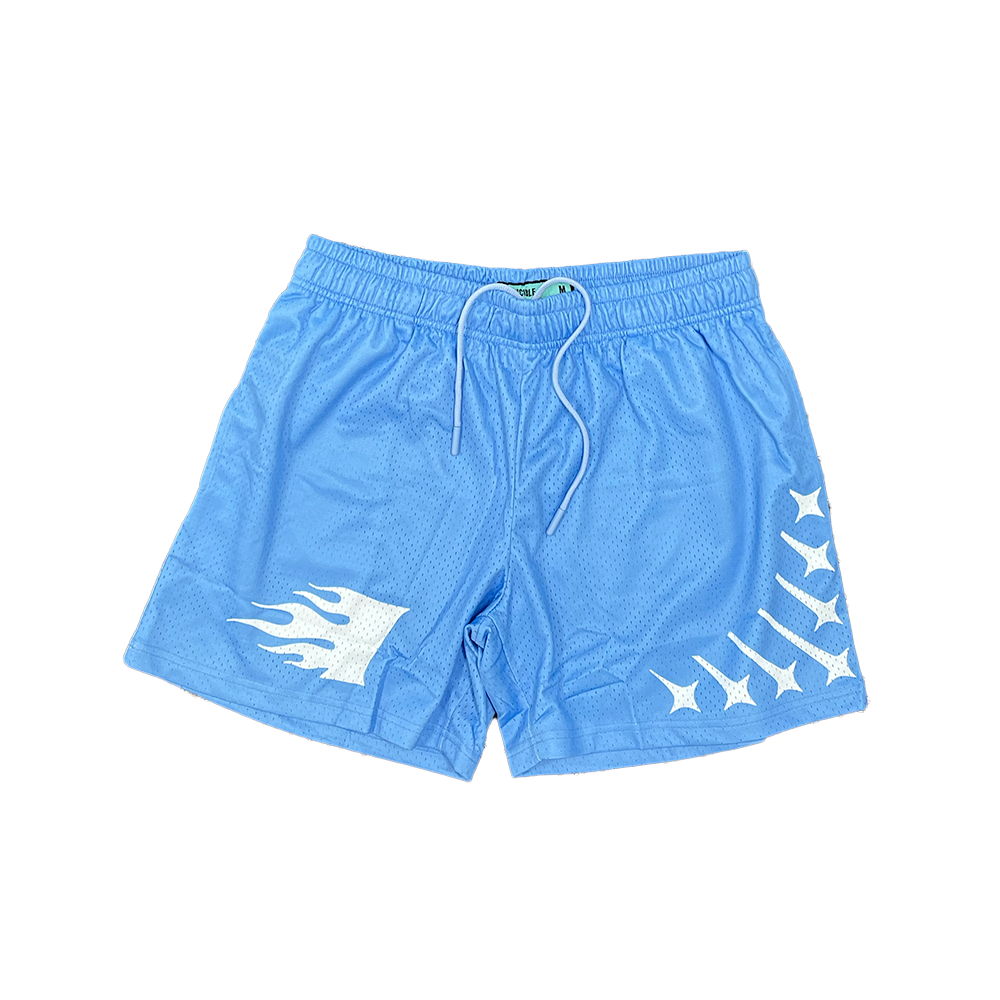 Invincible Staple Mesh Shorts Light Blue