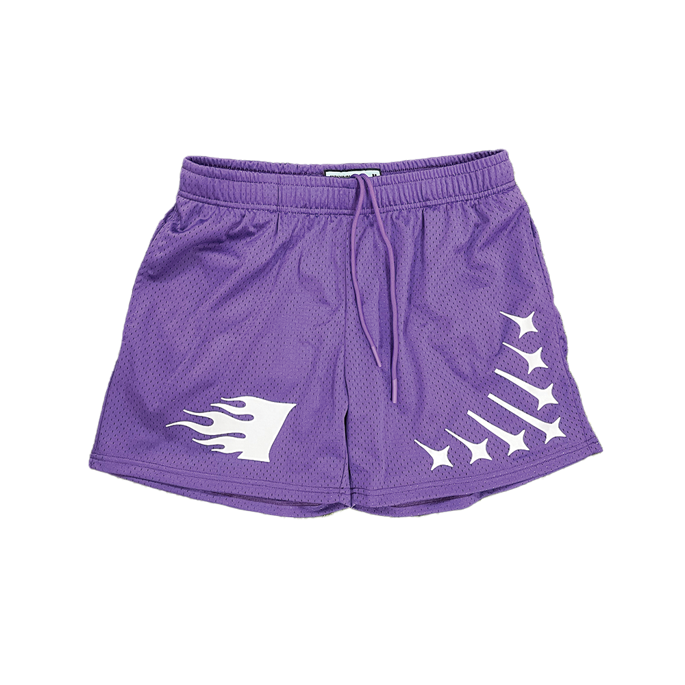 Staple Mesh Shorts || Purple - Invincible Exclusives Streetwear
