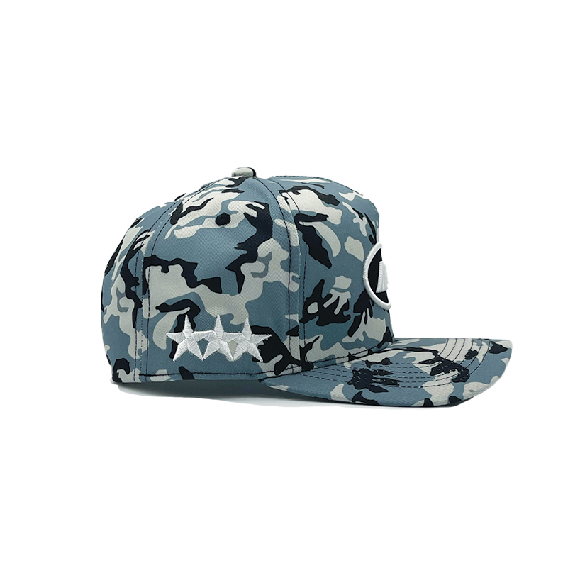 INV Staple Logo Snapback || Ocean Camo