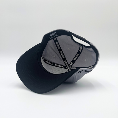 Invincible Exclusives INV Staple Snapback Hat - Gray / Black - Streetwear brand for those on a mission