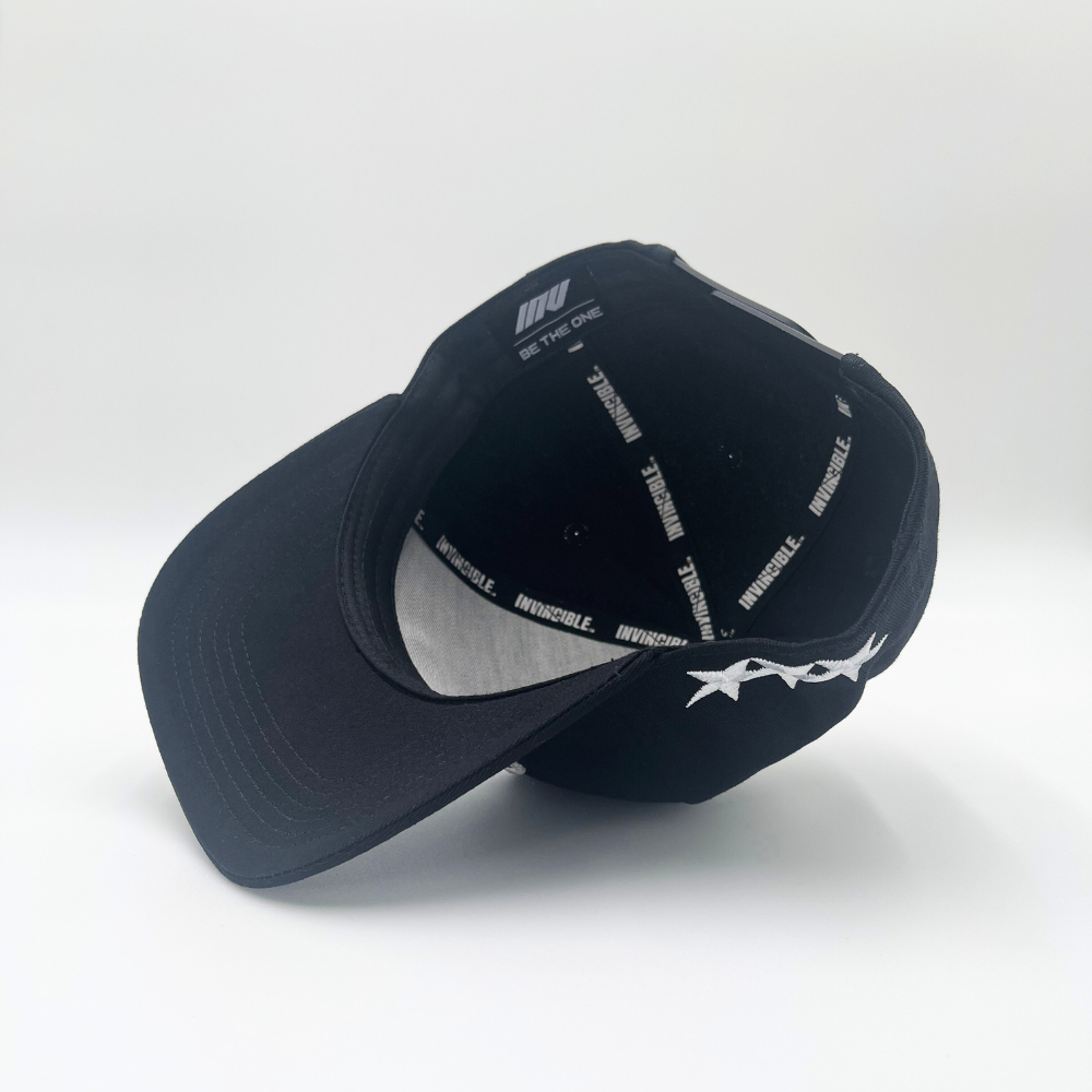 Invincible Exclusives INV Staple Snapback Hat - Black - Streetwear brand for those on a mission