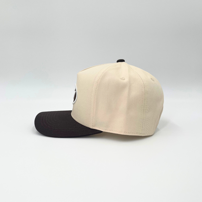 Invincible Exclusives INV Staple Snapback Hat - Cream / Brown - Streetwear brand for those on a mission