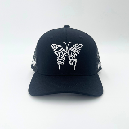 Invincible Exclusives Silence Speaks Butterfly Trucker Hat - Black - Streetwear brand for those on a mission