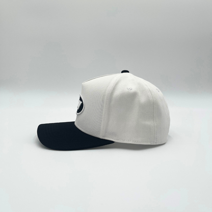 Invincible Exclusives INV Staple Snapback Hat - White / Black - Streetwear brand for those on a mission