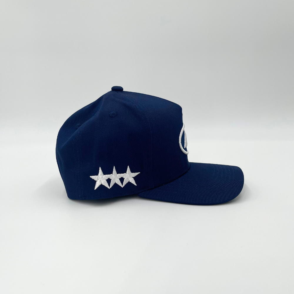 INV Staple Logo Snapback || Navy - Invincible Exclusives Streetwear Snapback Hat