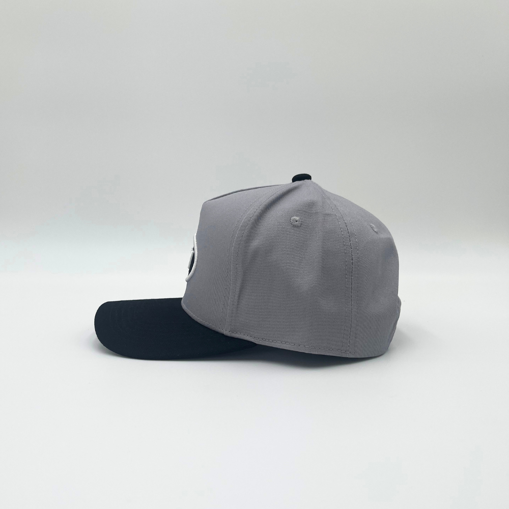 Invincible Exclusives INV Staple Snapback Hat - Gray / Black - Streetwear brand for those on a mission