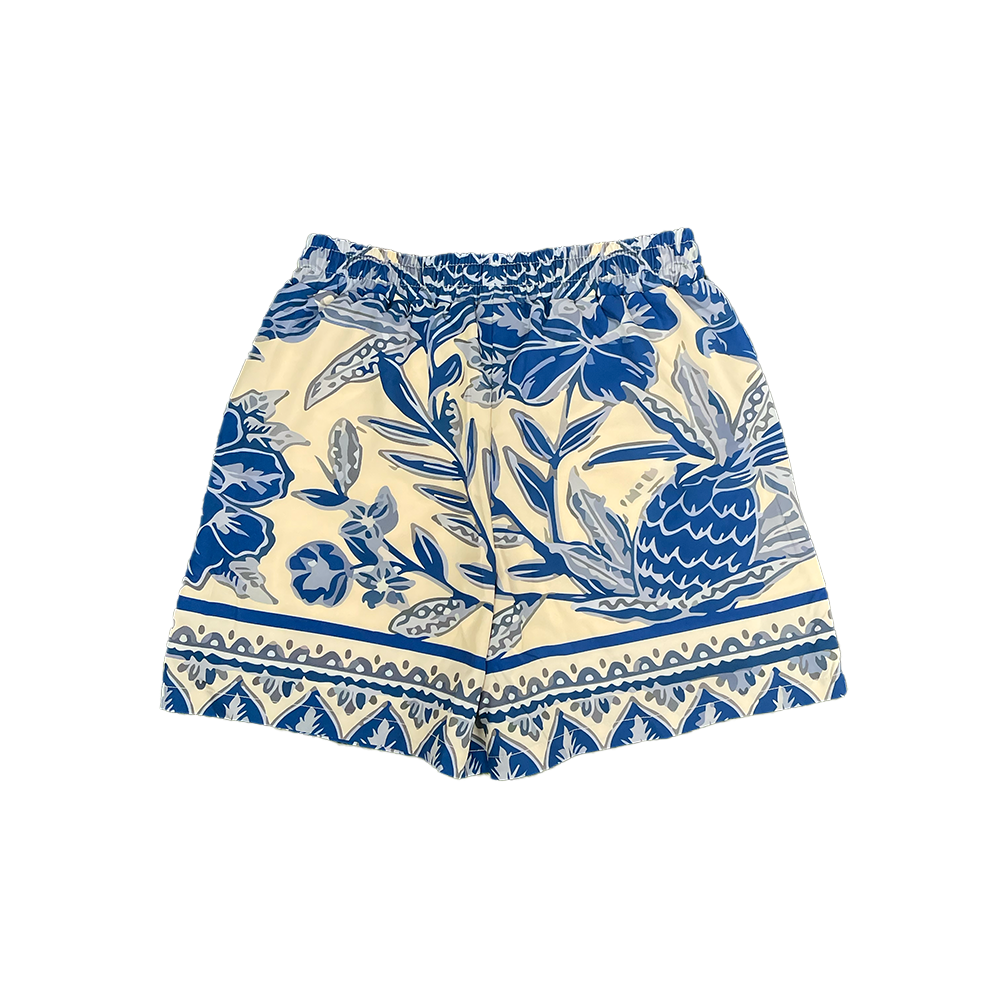 Aloha Swim Shorts || Blue - Invincible Exclusives Mens Swimwear