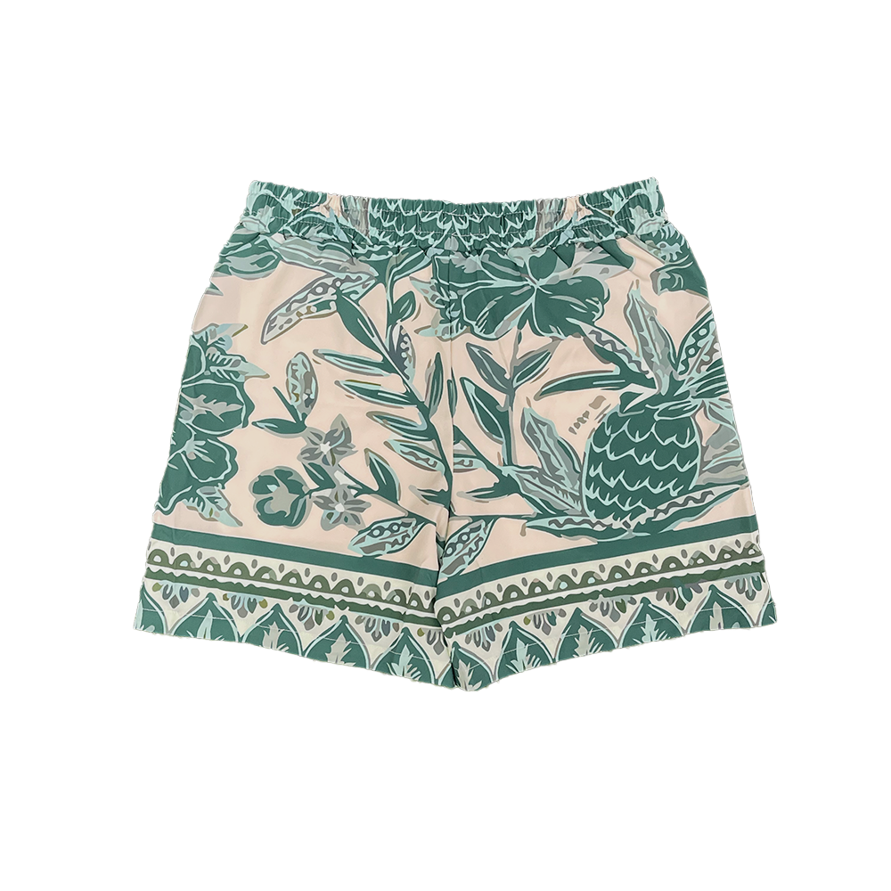 Aloha Swim Shorts || Green - Invincible Exclusives Mens Swimwear