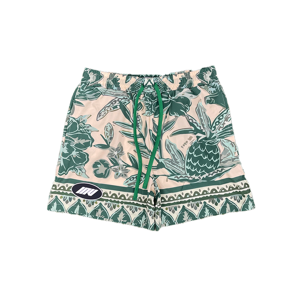 Aloha Swim Shorts || Green - Invincible Exclusives Mens Swimwear