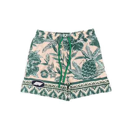 Aloha Swim Shorts || Green - Invincible Exclusives Mens Swimwear