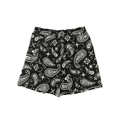 Paisley Swim Shorts || Black - by Invincible Exclusives Mens Swimwear