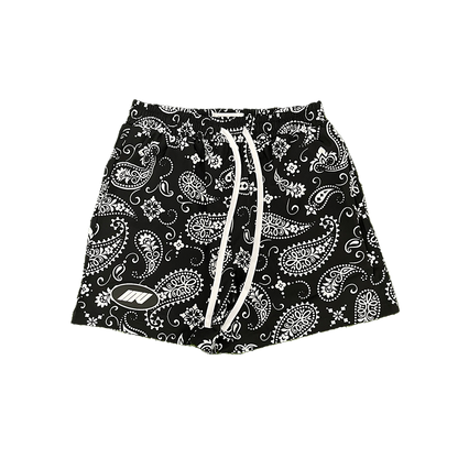 Paisley Swim Shorts || Black - by Invincible Exclusives Mens Swimwear