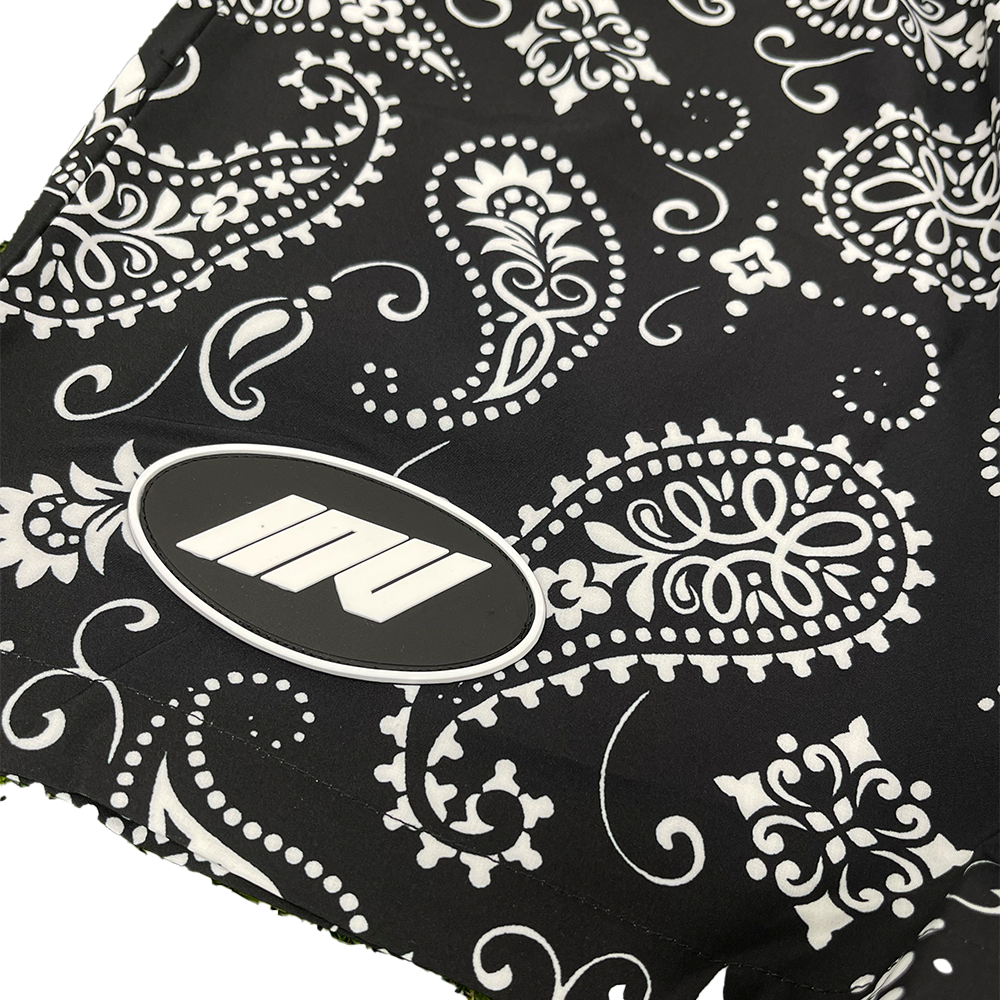 Paisley Swim Shorts || Black - by Invincible Exclusives Mens Swimwear