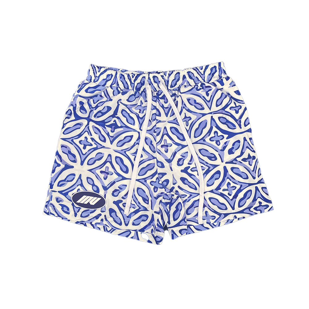 Illusion Swim Shorts || Blue - Invincible Exclusives Mens Swimwear