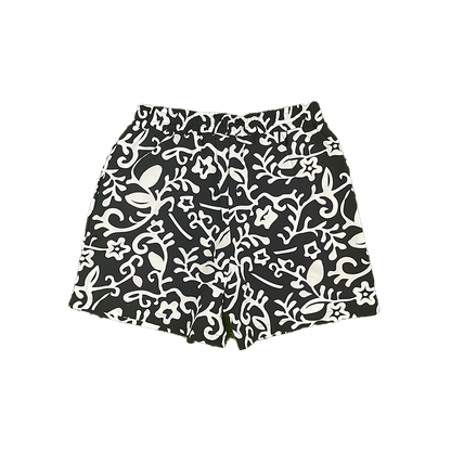 Coral Reef Swim Shorts || Black - Invincible Exclusives Mens Swimwear