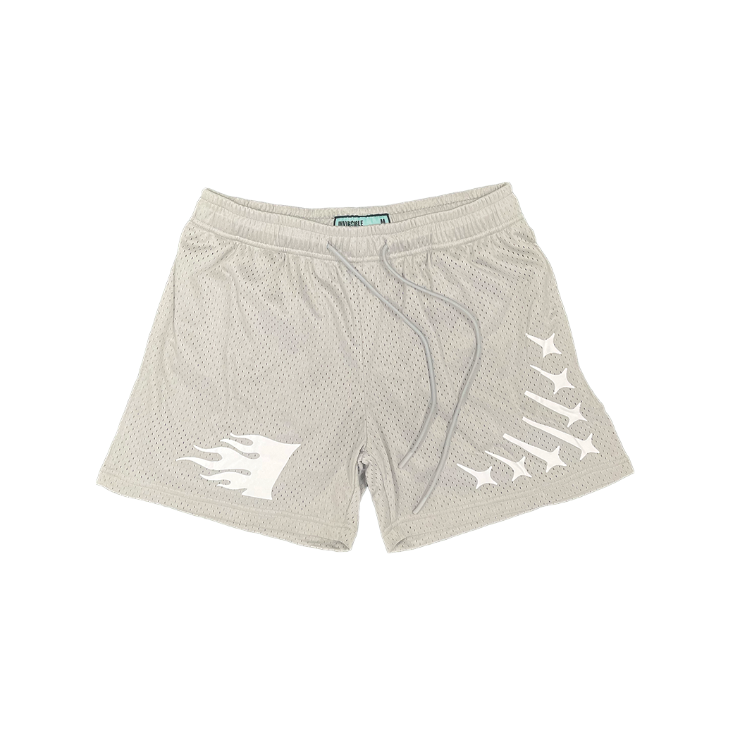 Invincible Exclusives Streetwear Mesh Shorts Gray