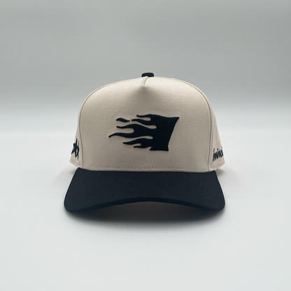 Invincible Exclusives Black Flaming Logo Snapback Hat - Streetwear brand for those on a mission