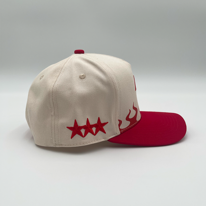 Invincible Exclusives Flaming INV Snapback Hat - Red - Streetwear brand for those on a mission