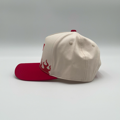 Invincible Exclusives Flaming INV Snapback Hat - Red - Streetwear brand for those on a mission