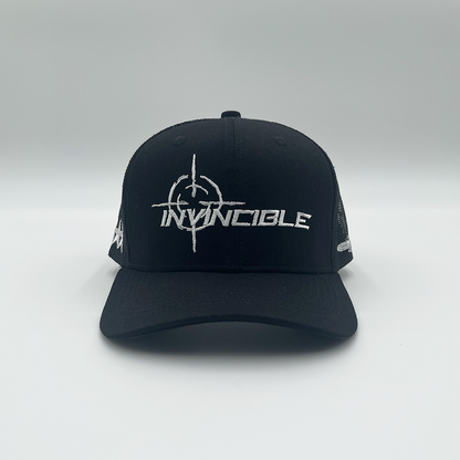 Invincible Exclusives Point Blank Trucker Hat - Black - Streetwear brand for those on a mission