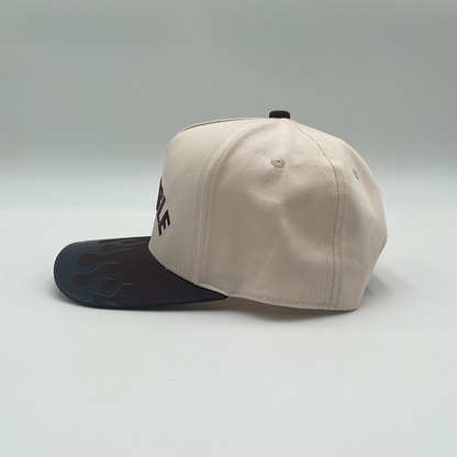 Invincible Exclusives Flaming Brim Snapback Hat - Brown - Streetwear brand for those on a mission