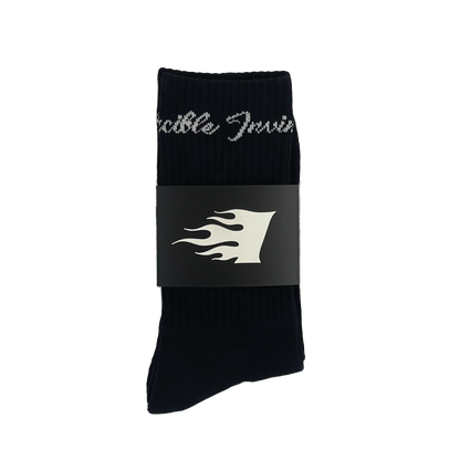 Invincible Script Sock - Black