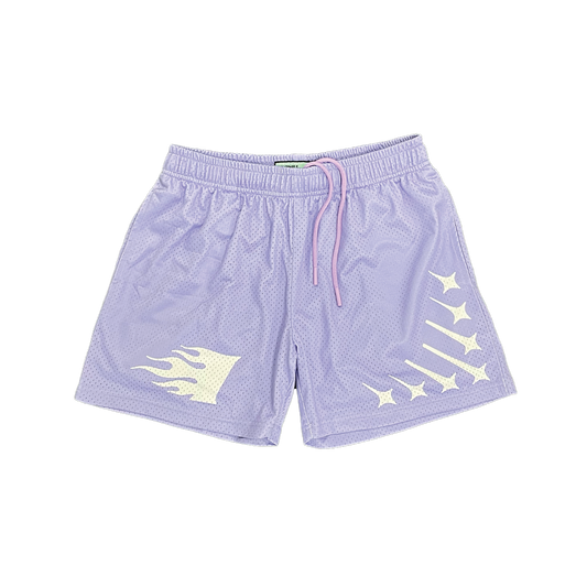 Staple Mesh Shorts || Lavender - Invincible Exclusives Mesh Shorts