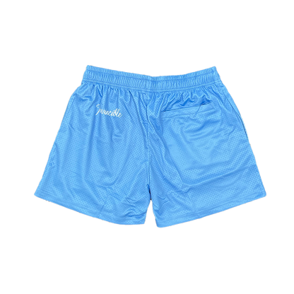 Invincible Staple Mesh Shorts Light Blue