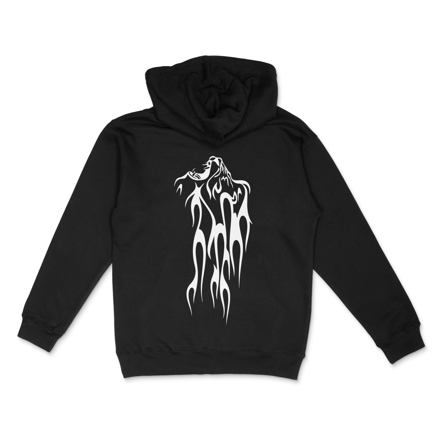 King of The Jungle Hoodie - Invincible - Flaming Lion - Black