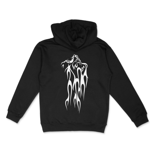 King of The Jungle Hoodie - Invincible - Flaming Lion - Black