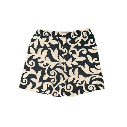 Ocean Vine Swim Shorts || Black by Invincible Exclusives Mens Swimwear