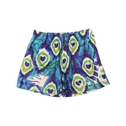 Invincible Exclusives Peacock Print Mesh Shorts