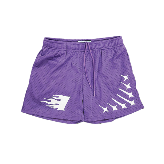 Staple Mesh Shorts || Purple - Invincible Exclusives Streetwear