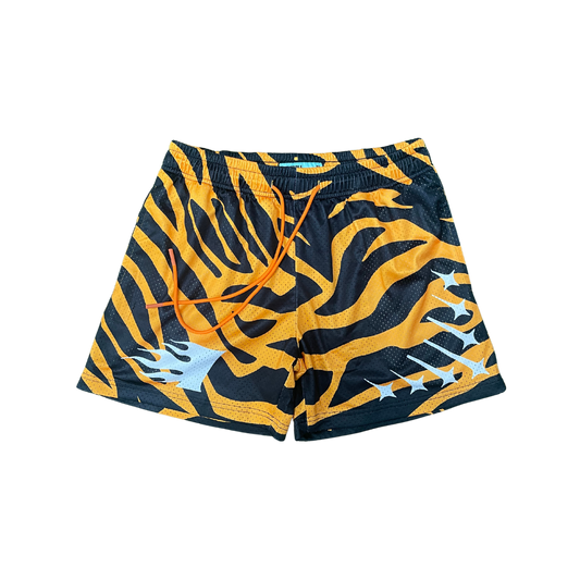 Invincible Exclusives Tiger Print Mesh Shorts