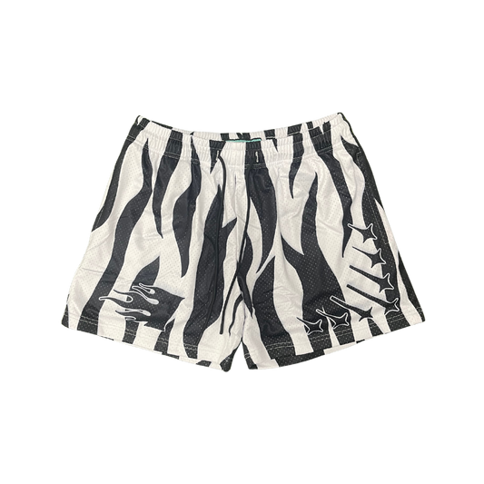 Invincible Exclusives Zebra Print Mesh Shorts