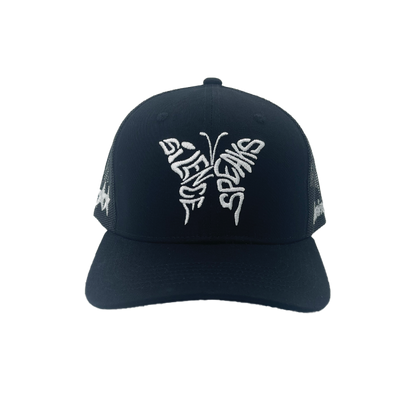 Invincible Exclusives Silence Speaks Butterfly Trucker Hat - Black - Streetwear brand for those on a mission