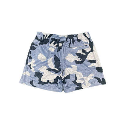 Invincible Exclusives Army Camo Blue Mesh Shorts - Premium Streetwear Brand