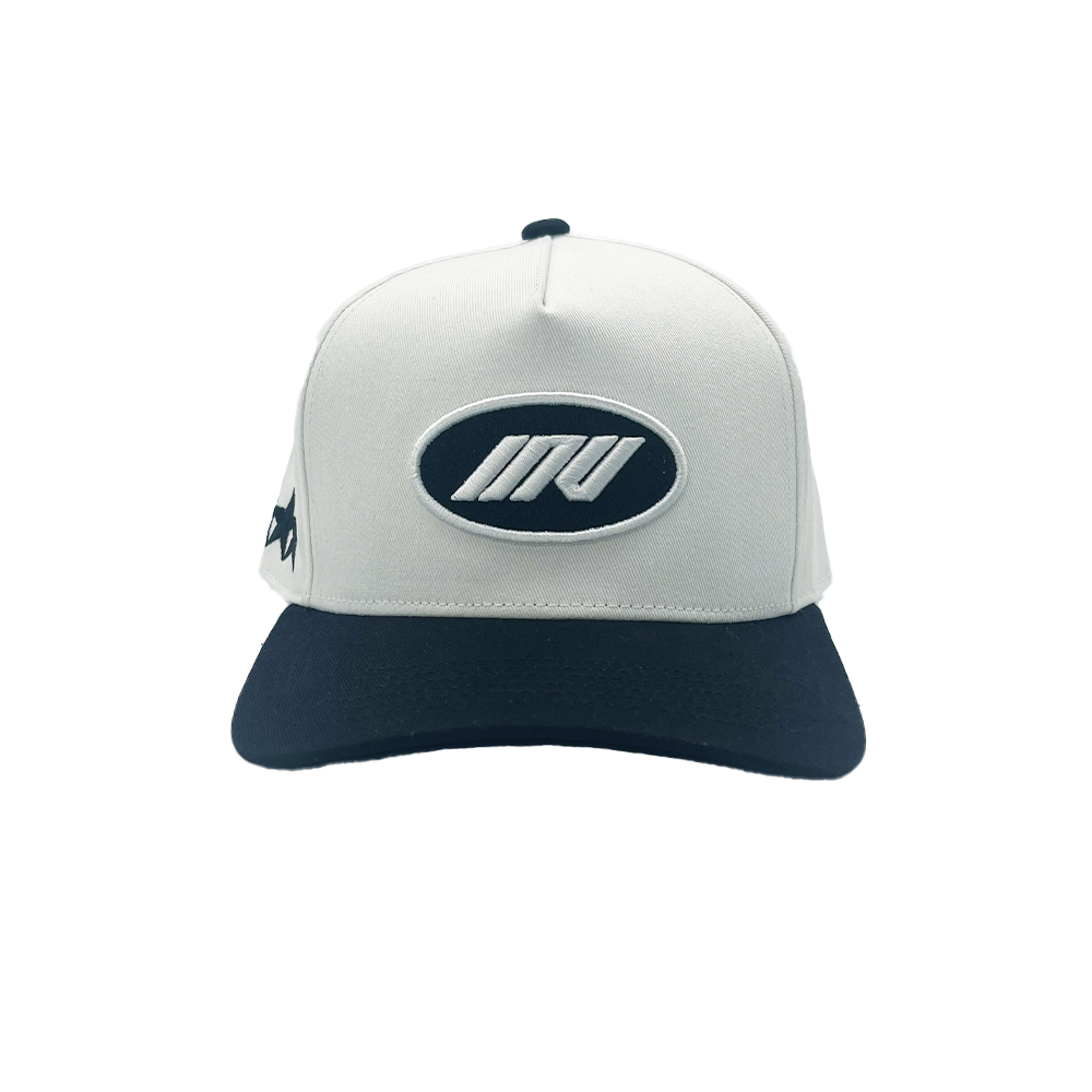 Invincible Exclusives INV Staple Snapback Hat - White / Black - Streetwear brand for those on a mission