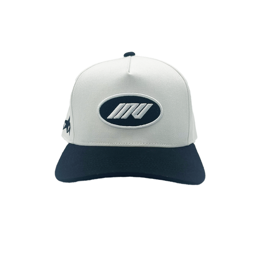 Invincible Exclusives INV Staple Snapback Hat - White / Black - Streetwear brand for those on a mission