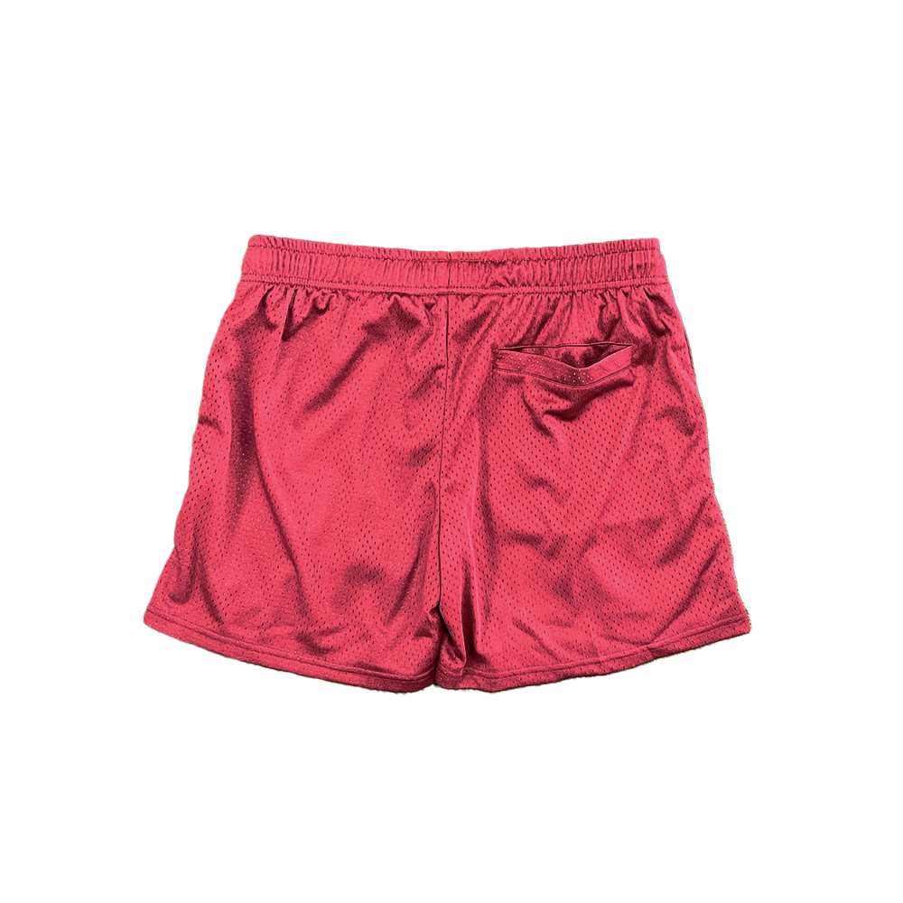 Invincible Exclusives Staple Mesh Shorts || Burgundy