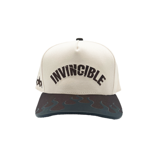 Invincible Exclusives Flaming Brim Snapback Hat - Brown - Streetwear brand for those on a mission