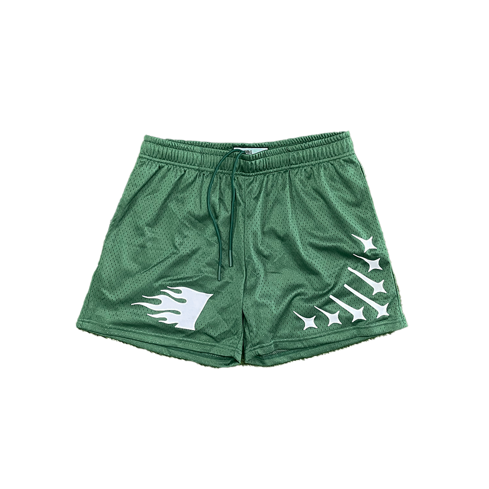 Invincible Exclusives Staple Mesh Shorts || Green