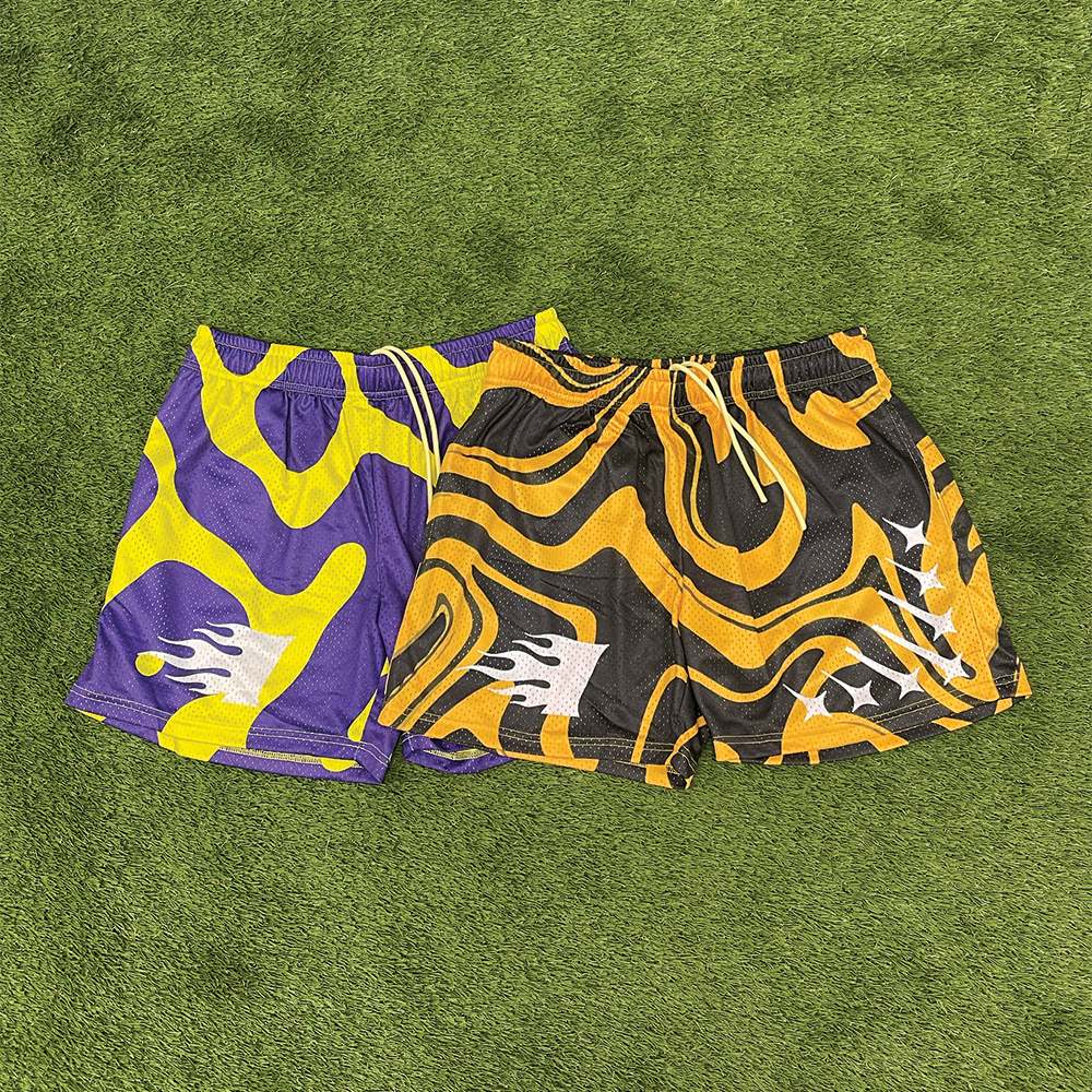 Invincible Exclusives Tiger Swirl and Mamba Premium Mesh Shorts