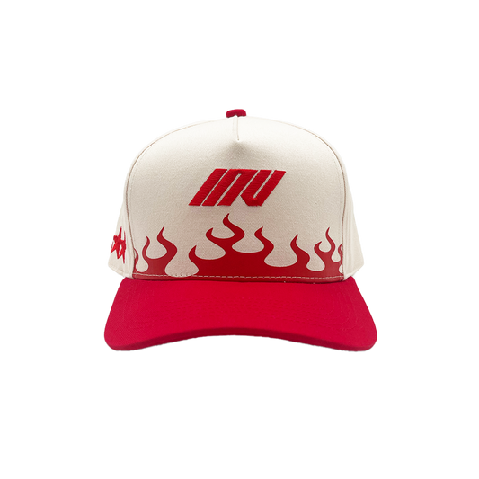 Invincible Exclusives Flaming INV Snapback Hat - Red - Streetwear brand for those on a mission