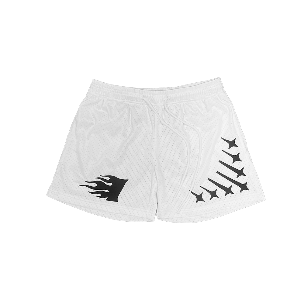 Staple Mesh Shorts White – Invincible Exclusives
